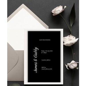 Wedding Reception Digital Invite Wedding Invitation Template Electronic Evening Invite Digital Wedding Reception Editable Invite E-Invite