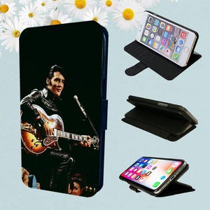 Elvis Presley Guitar - Wallet Phone Case For iPhone Models Folio Cover