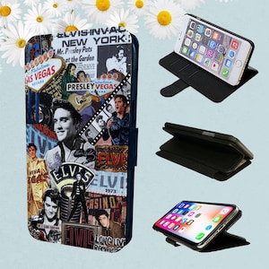 Elvis Presley Collage - Wallet Phone Case For iPhone Models Folio Cover