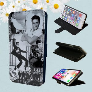 Elvis Presley Vintage Photos - Wallet Phone Case For iPhone Models Folio Cover