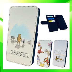 Funda tipo billetera con diseño de animales del bosque para iPhone