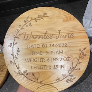 Birth Announcement Sign