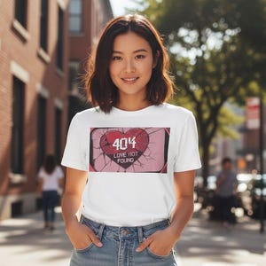 404 Love Not Found T-shirt: Funny Geeky Programmer Tee