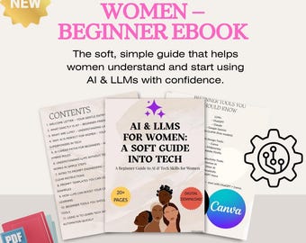 AI for Women Beginner Ebook | Tech Prompting Guide (Digital Download)