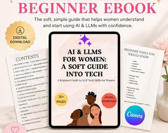 AI for Women Beginner Ebook | Tech Prompting Guide (Digital Download)