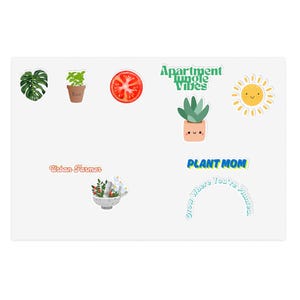 プラントマムのステッカーシート：環境に優しいビニールステッカー