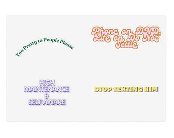 Affirmation Sticker Sheets: Motivational Self-Love Decor, Journaling