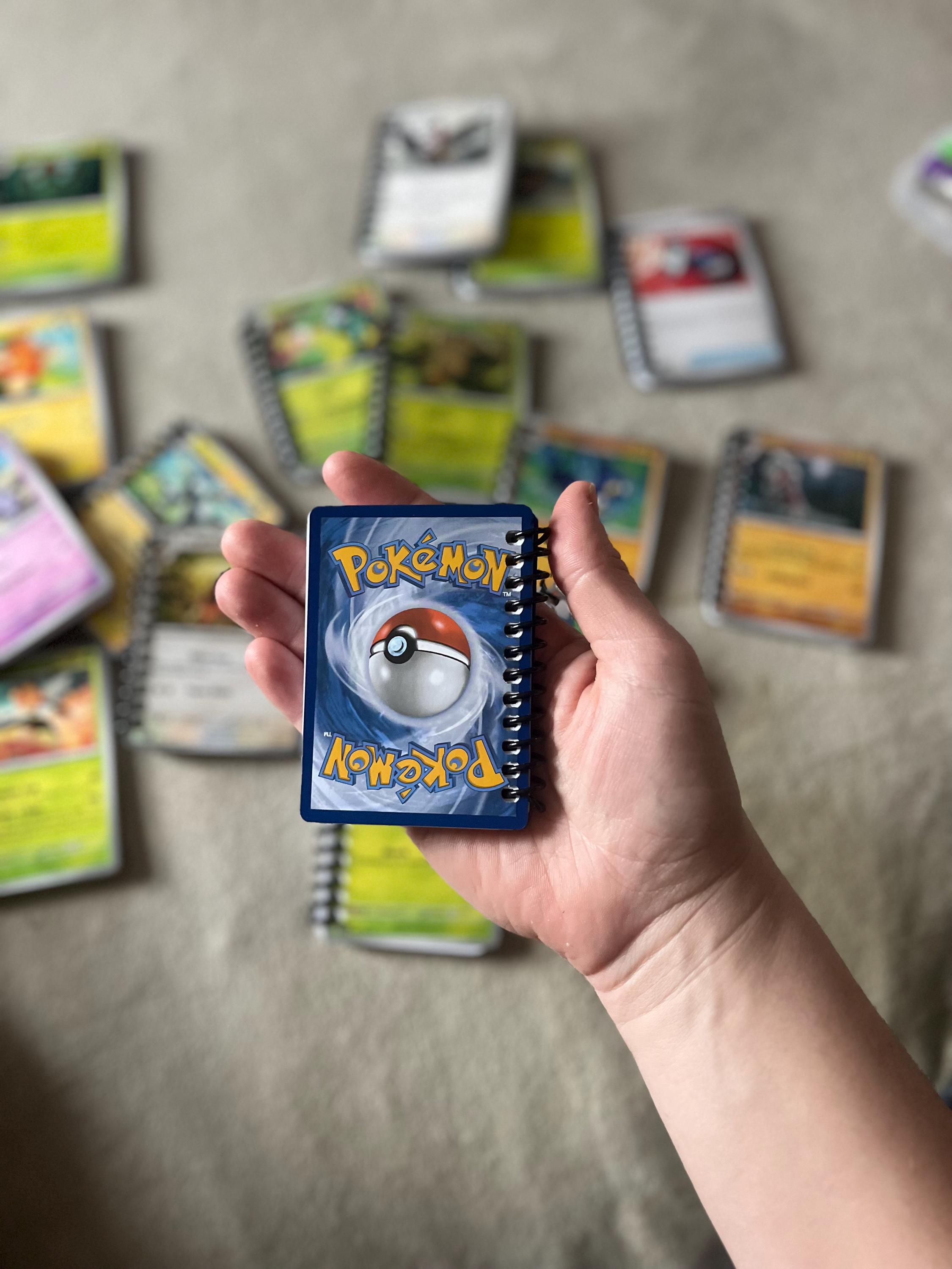 Pokémon Notebooks From Repurposed Genuine Pokémon Cards - Etsy