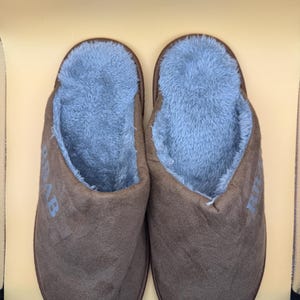 Monogrammed Slippers – Personalised House Slippers Gift Custom