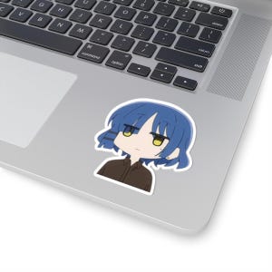 Bocchi the Rock Anime Sticker, Ryo Yamada Fan Art Sticker, Bocchi the Rock Decor, Kiss-Cut Sticker Pack, Laptop Decal