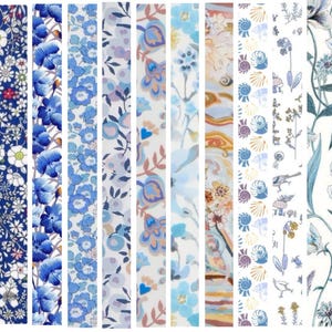 Liberty Tana Lawn 10 Fat 32's, 6" x 10" (15cm x 25cm) cotton fabric - Pack W3