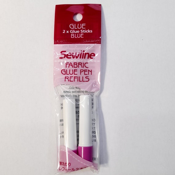 Sewline 2 Blue Water Soluble Refills for Fabric Glue Pen EPP