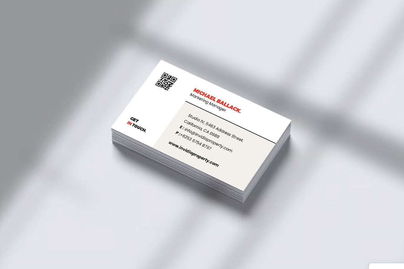 Card Layout Code QR Code Business Card Template: Customizable Canva Design (digital ...