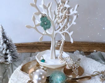 Jewelry Tree Organizer for Necklaces, Rings & Earrings Dresser Decor