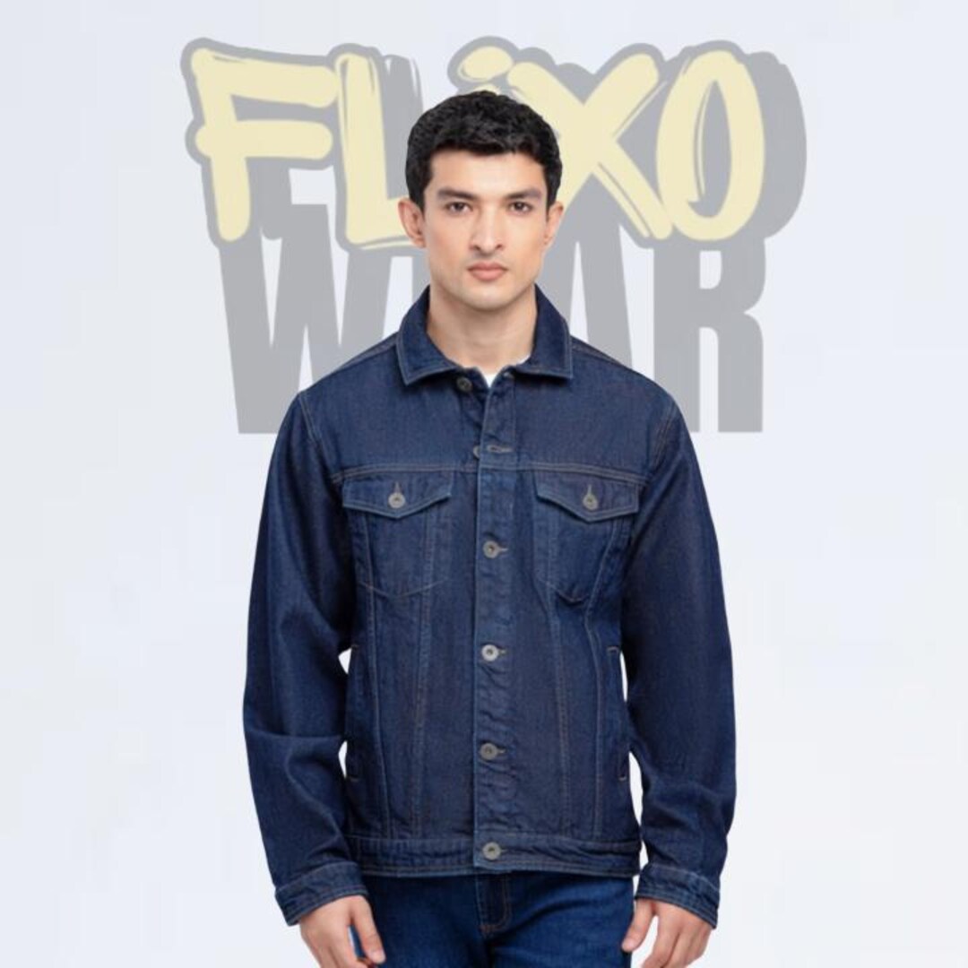 Retro slim men's jeans jacket