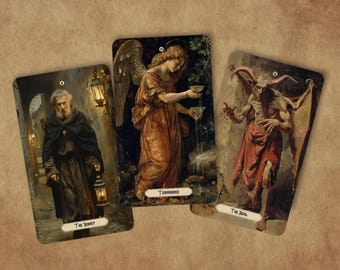 Mannerism Art Tarot Deck, Renaissance Art Tarot Cards, Elegant Oracle Deck, Divination Tools, Tarot Cards with Guidebook, Human Figure Tarot
