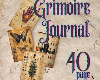 Digital Witch Journal: Printable Grimoire Pages, Spell Tracker (PDF)
