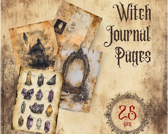 Witch Journal Printable: A4 Grimoire Pages for Spell Tracking (Digital Download)