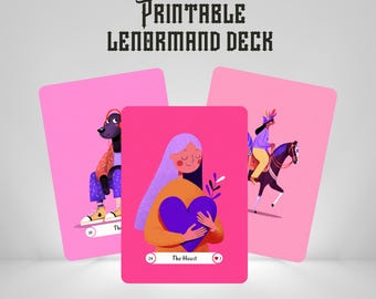 Colorful Lenormand Card Deck: 36 Divination Fortune Telling Cards