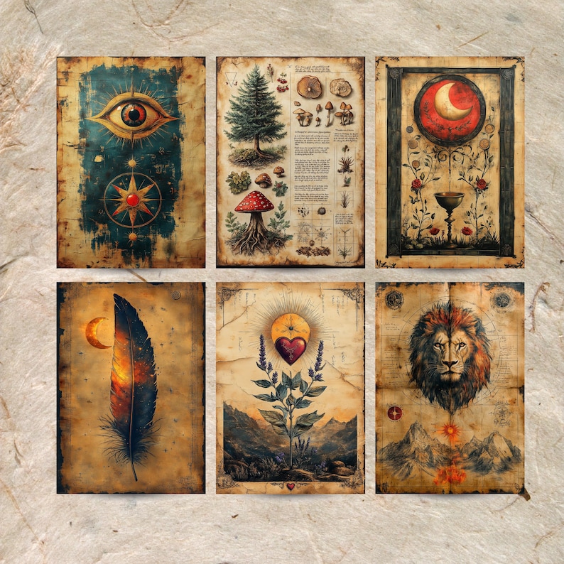 Digital Witch Journal, Printable Grimoire Pages, Spell Tracker Template ...