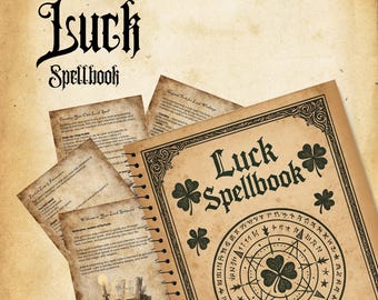 Grimoire zaklęć szczęścia, strony księgi BOS wicca, pieniądze, obfitość (PDF)