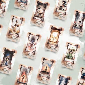 Sacred Feminine Oracle Deck 44 Cards with Detailed Guidebook | Divine Goddess Digital Tarot | Spiritual Printable Oracle