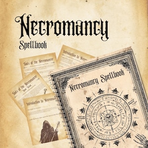 Necromancy Spell Book PDF: Gothic Grimoire of Dark Rituals (Digital Download)