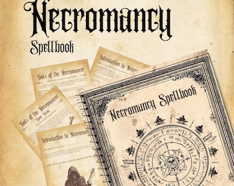 Necromancy Spell Book PDF: Gothic Grimoire of Dark Rituals (Digital Download)