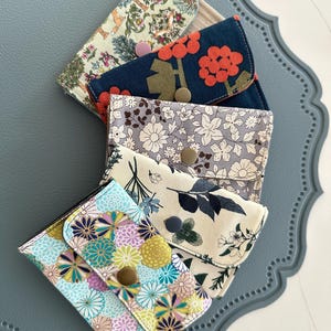 Mini bolsa de tecido | porta-cartões