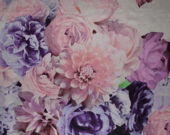 Italian Mulberry Silk Chiffon Fabric: Floral Satin Dress Fabric by the Meter