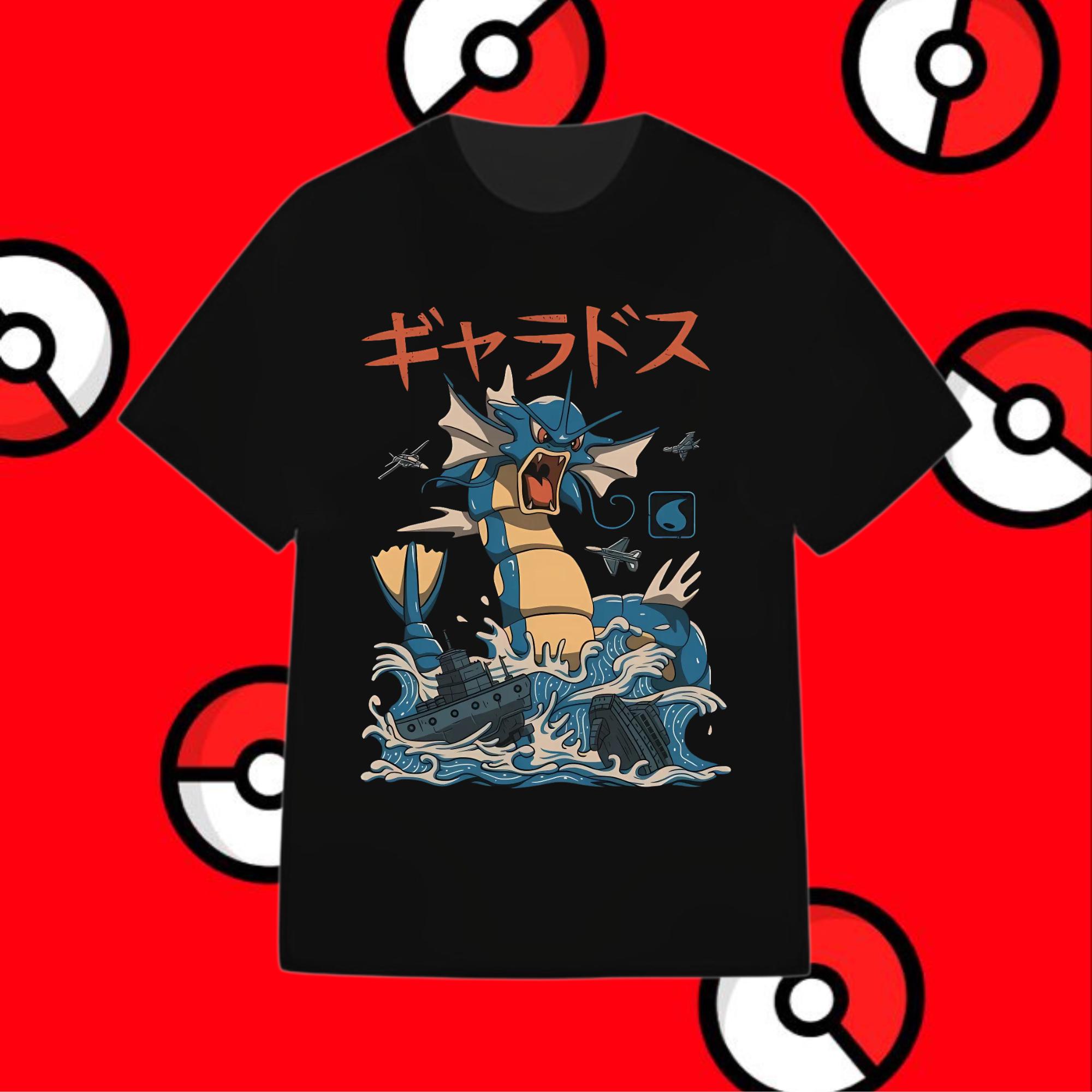【美品】デッドストック 90s ギャラドス Tシャツ ポケモン US規格 キャラ スウェット ビンテージ 古着 90s USA製 緑 Pokemon ポケモン