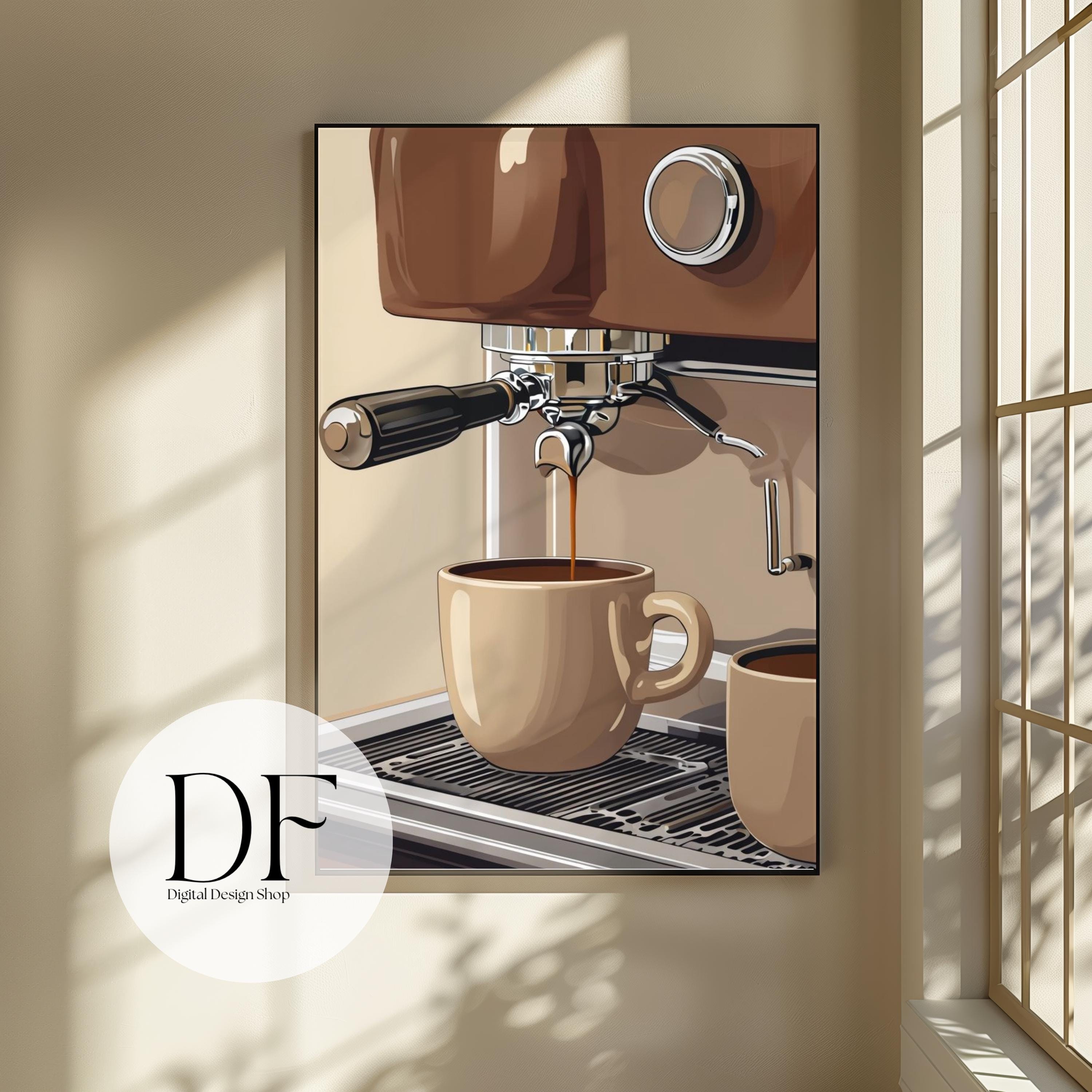 coffee corner Wall Art Espresso Coffee Lover Printable Art Modern Café Decor | Barista Aesthetic Print | Digital Download print frame enjoy