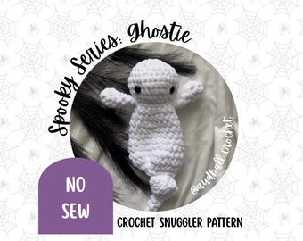 Ghost Crochet Snuggler Pattern: Spooky No-Sew Amigurumi (PDF Pattern)