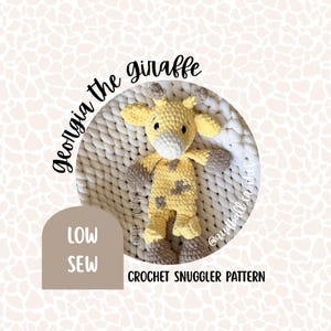 Patrón de amigurumi de ganchillo Georgia la Jirafa: Patrón PDF (Patrón de costura baja)