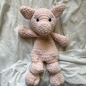 PJ the Piggy Crochet Snuggler Pattern | LOW SEW crochet pattern | amigurumi | crochet pig | snuggler pattern