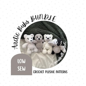 Arctic Bubs かぎ針編みぬいぐるみパターンバンドル：低縫製アミグルミ（PDF パターン 4 枚）