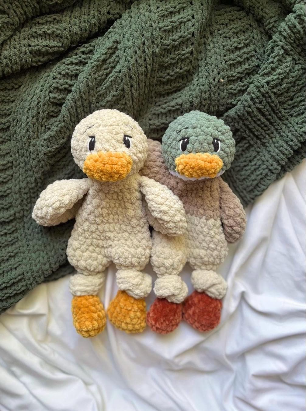 Baby Daniel Duck Crochet Snuggler Pattern | LOW SEW crochet pattern | amigurumi | crochet duck | snuggler pattern