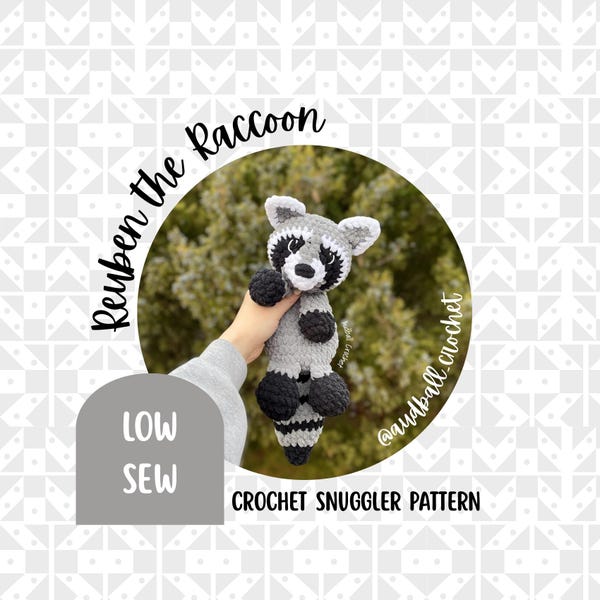 Crochet Raccoon Snuggler Pattern (PDF Download)