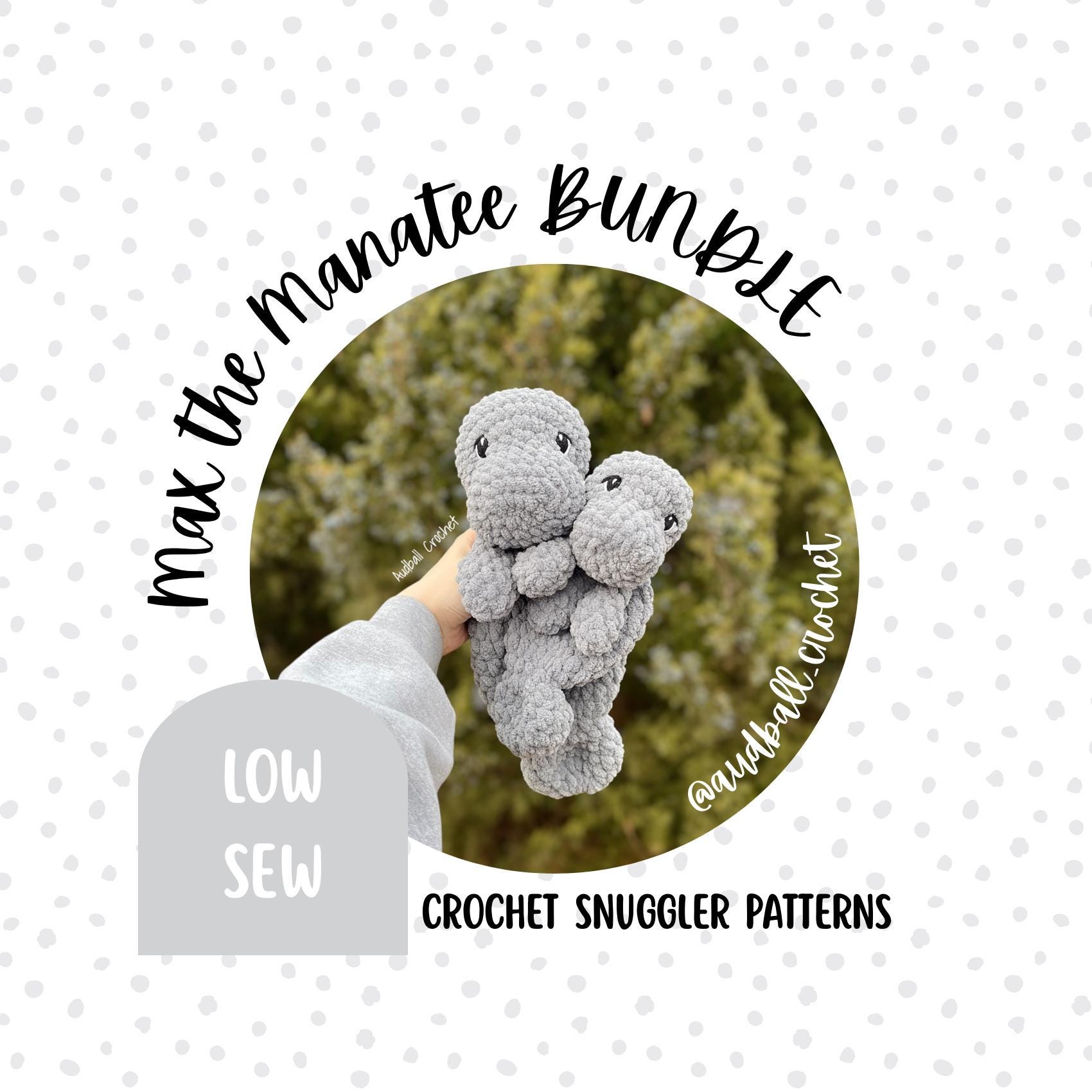 30 Manatee Crochet Patterns: Adorable Sea Cow Designs for Every Skill Level 22 Crochet Manatee Snuggler Patterns: Mr Max and Baby Max