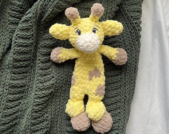 Baby Georgia Giraffe Crochet Snuggler Pattern | LOW SEW crochet pattern | amigurumi | crochet giraffe | snuggler pattern