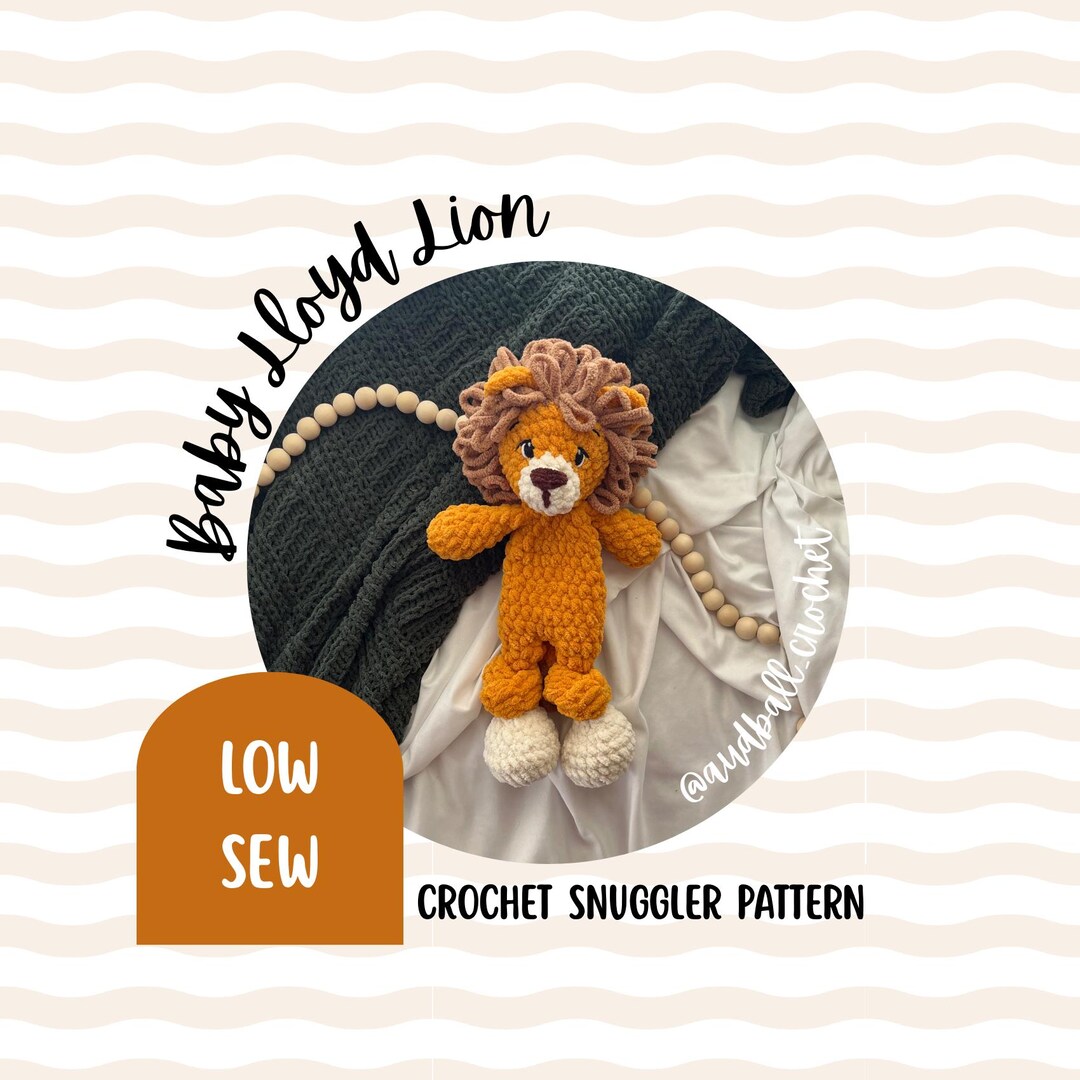 Crochet Lion Snuggler Pattern: Low Sew Amigurumi (PDF Download) - Etsy