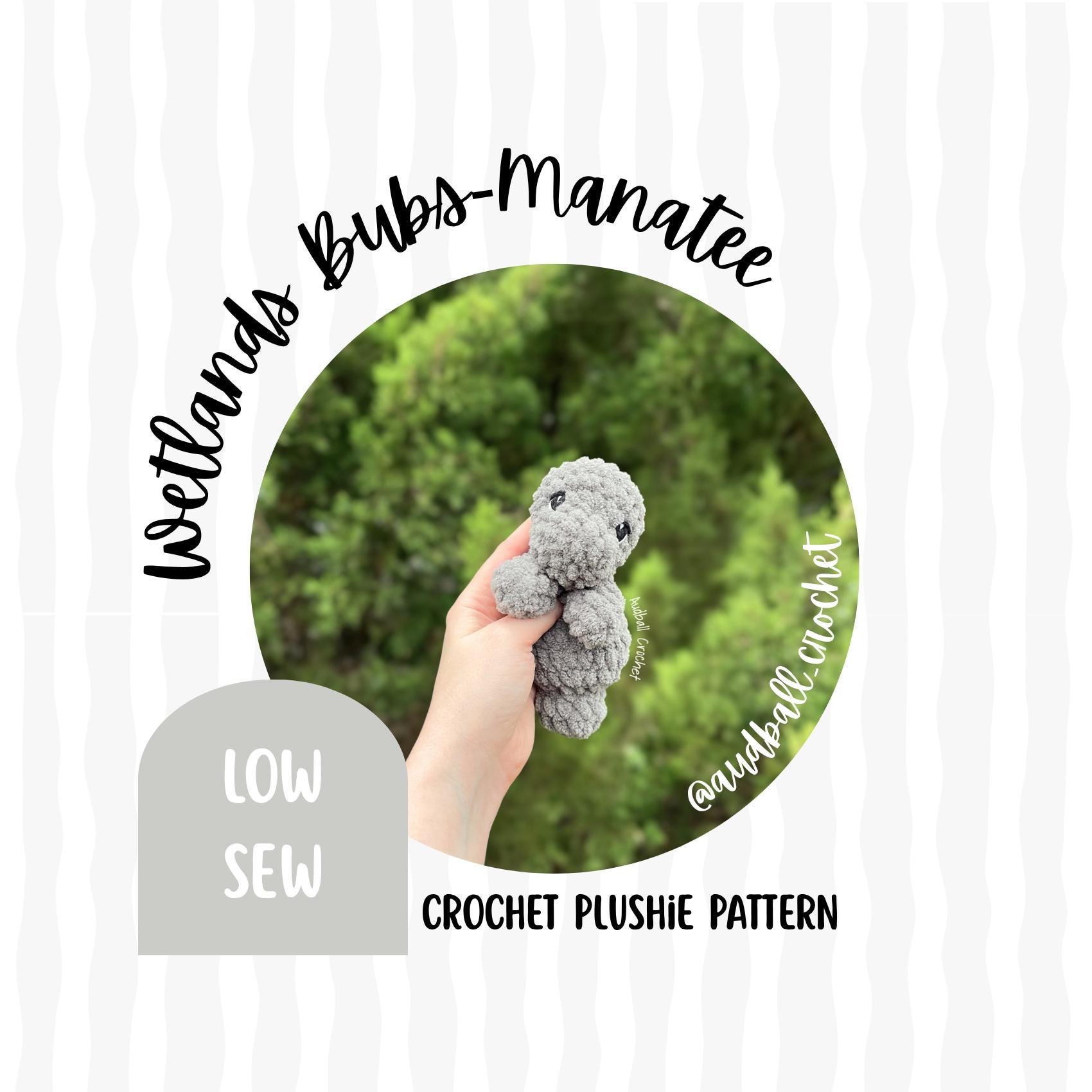 30 Manatee Crochet Patterns: Adorable Sea Cow Designs for Every Skill Level 29 Manatee Bub Crochet Plushie Pattern: Low Sew Amigurumi