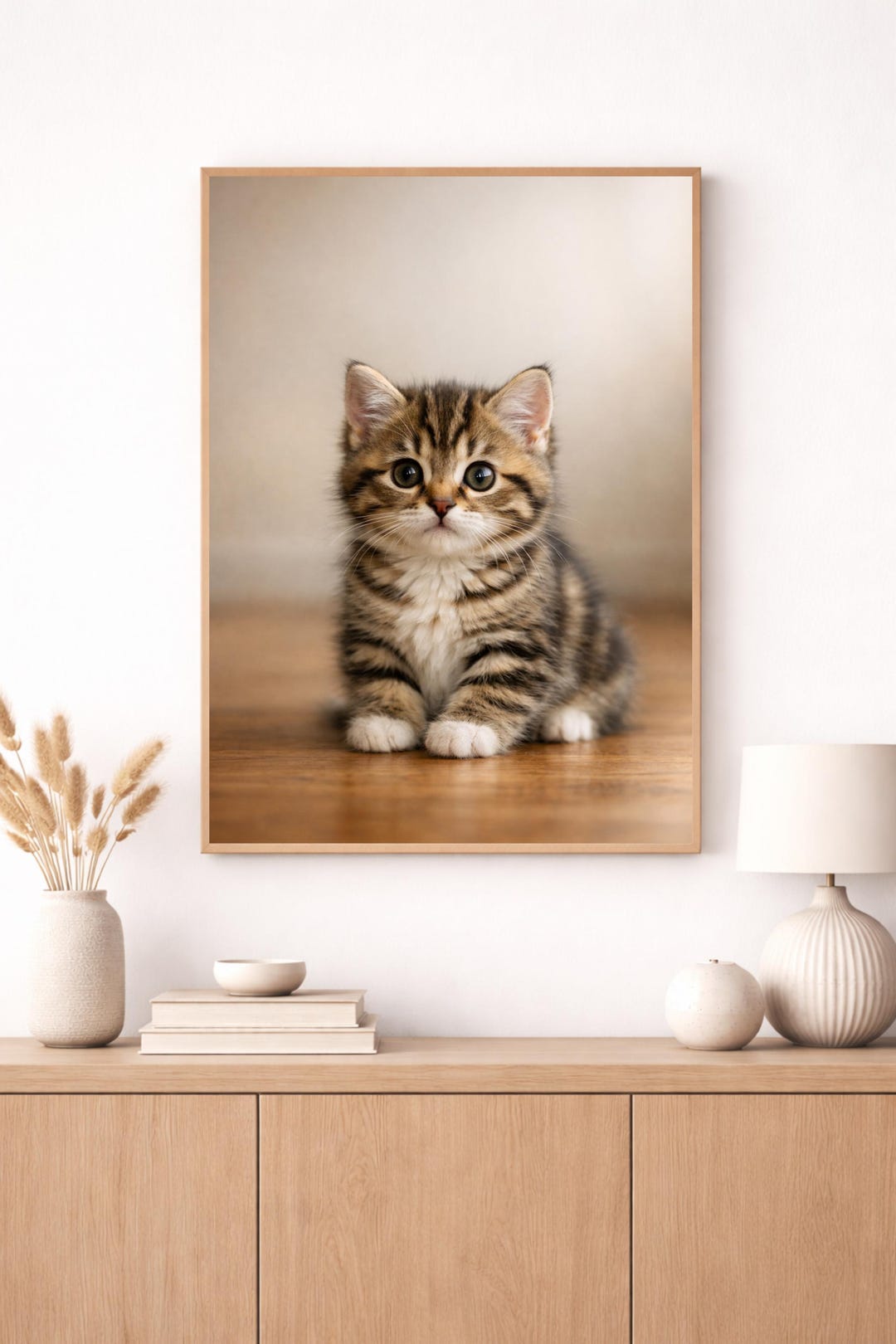 Kitten Wall Art Printable – Cozy Cat Decor – Digital Download - Etsy
