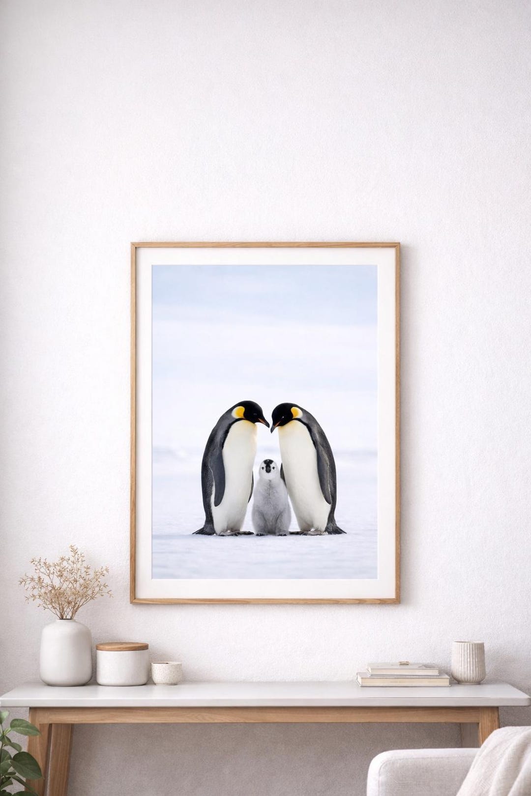 Penguin Family Wall Art Printable – Nursery Animal Decor – Digital ...