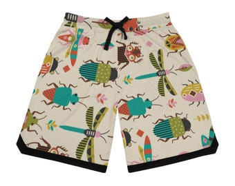 Insect Print Ribbed Basketball Shorts – Funky Athletic Wear