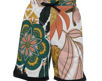 Floral Basketball Shorts – Vibrant Athletic Wear, Summer Essentials, Comfortable Activewear, Gift for Sports Lovers
