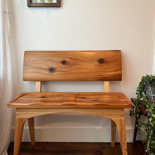 Cedar and Hickory Bench