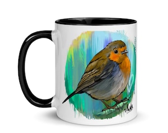 Robin Mug with Color Inside