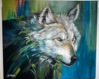 Prince - Wolf  Original Painting