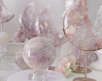 ライトピンクのアメジストフラワーアゲートドゥルージータワー - Etsy 日本